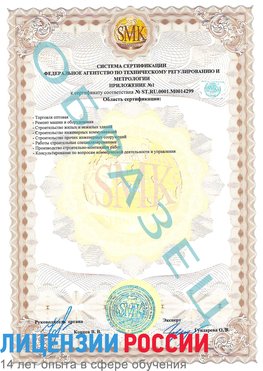 Образец сертификата соответствия (приложение) Чапаевск Сертификат ISO 14001